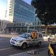 The barricaded area around the Cape Town Convention Centre to prevent protesters getting to the WEF venue